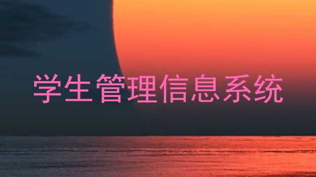 学生管理信息系统
