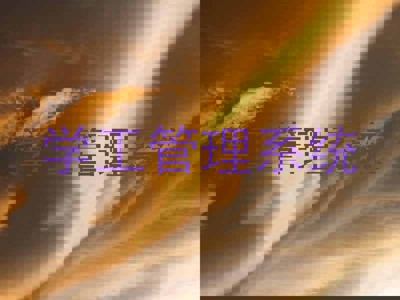 学工管理系统
