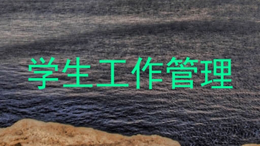 学生工作管理