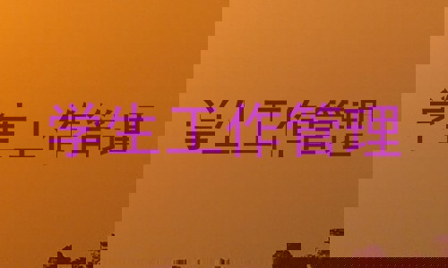 学生工作管理