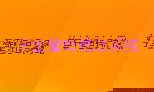 学生管理信息系统