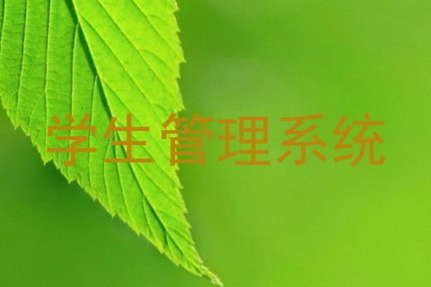 学生管理系统