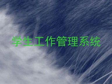 学生工作管理系统
