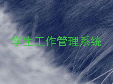 学生工作管理系统