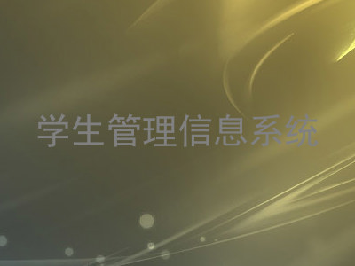 学生管理信息系统