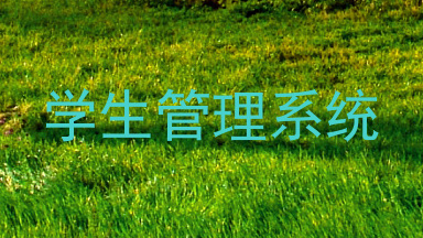 学生管理系统