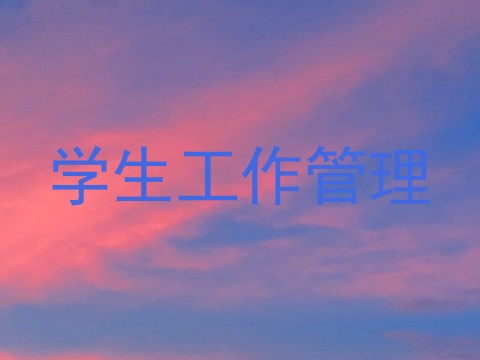 学生工作管理