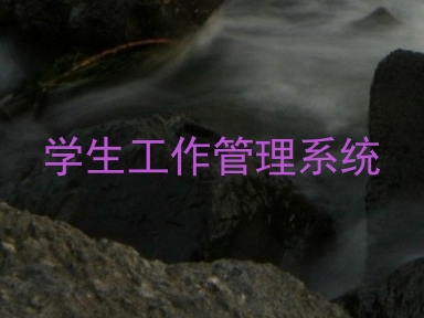 学生工作管理系统