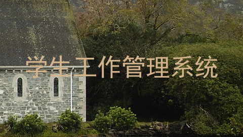 学生工作管理系统