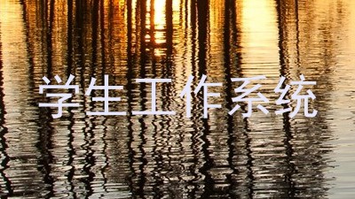 学生工作系统