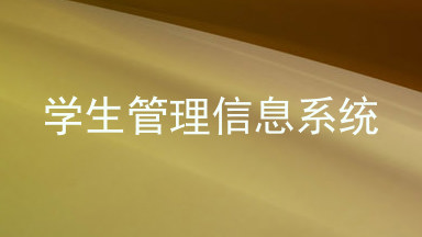 学生管理信息系统