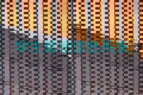 学生管理信息系统