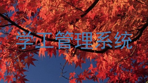 学工管理系统