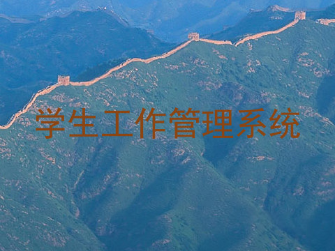 学生工作管理系统