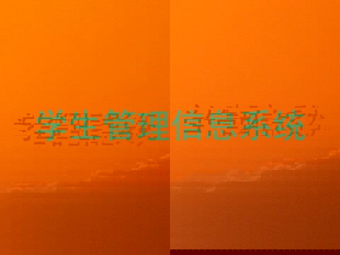学生管理信息系统