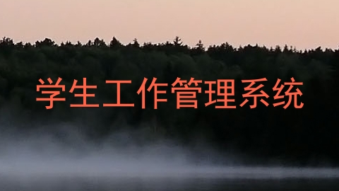 学生工作管理系统