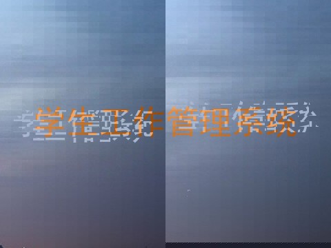 学生工作管理系统