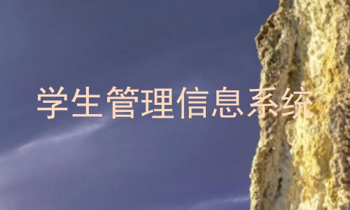 学生管理信息系统