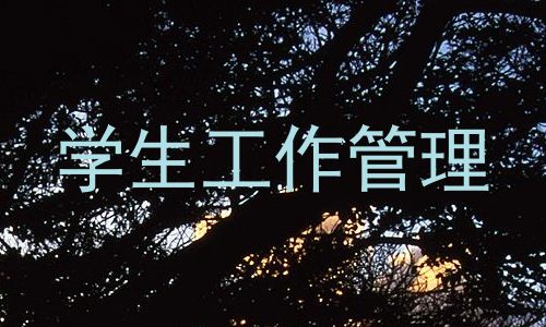 学生工作管理
