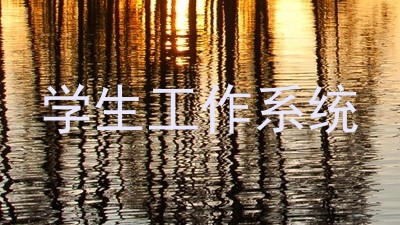 学生工作系统