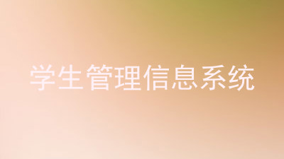 学生管理信息系统