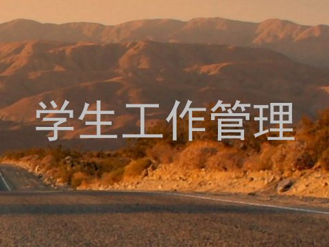 学生工作管理