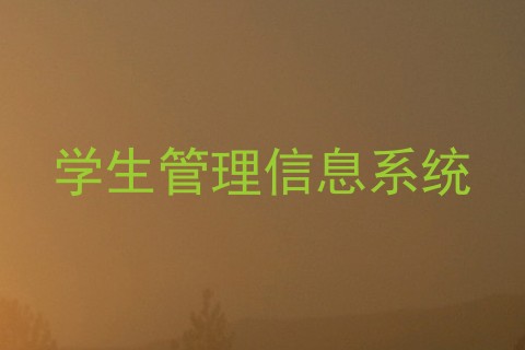 学生管理信息系统