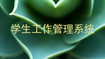 学生工作管理系统