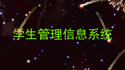 学生管理信息系统