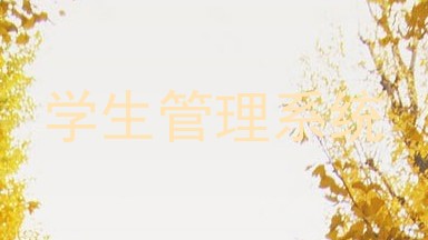 学生管理系统