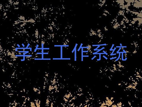 学生工作系统