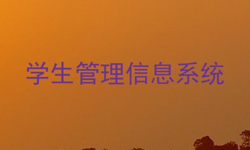 学生管理信息系统