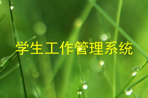 学生工作管理系统