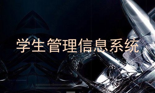 学生管理信息系统