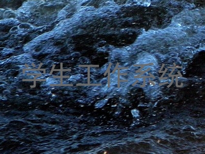 学生工作系统