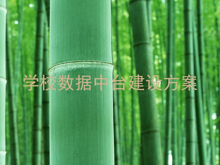 学校数据中台建设方案