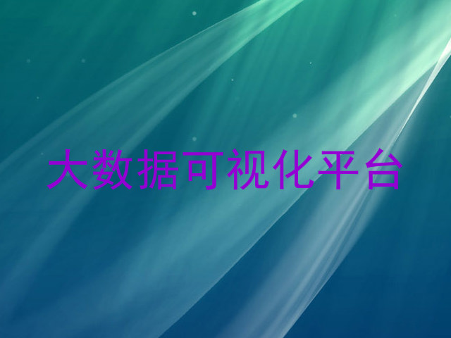 大数据可视化平台