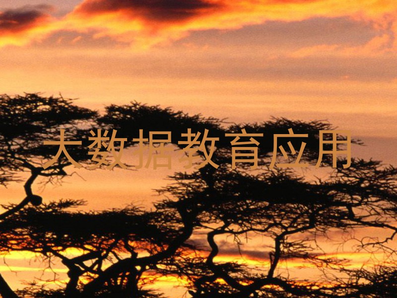 大数据教育应用