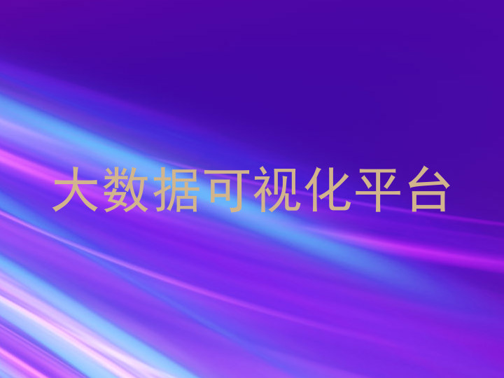 大数据可视化平台