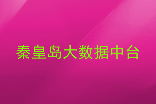 秦皇岛大数据中台