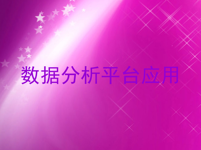 数据分析平台应用