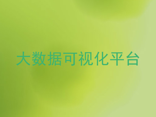 大数据可视化平台