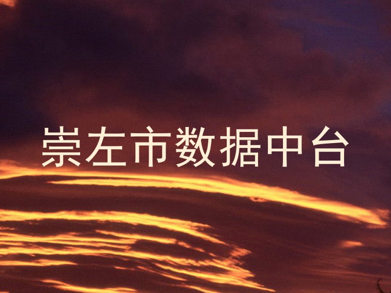 崇左市数据中台