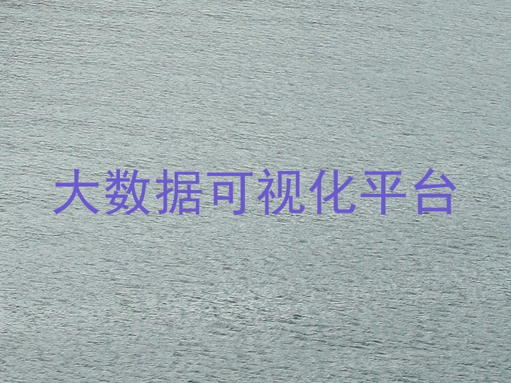 大数据可视化平台