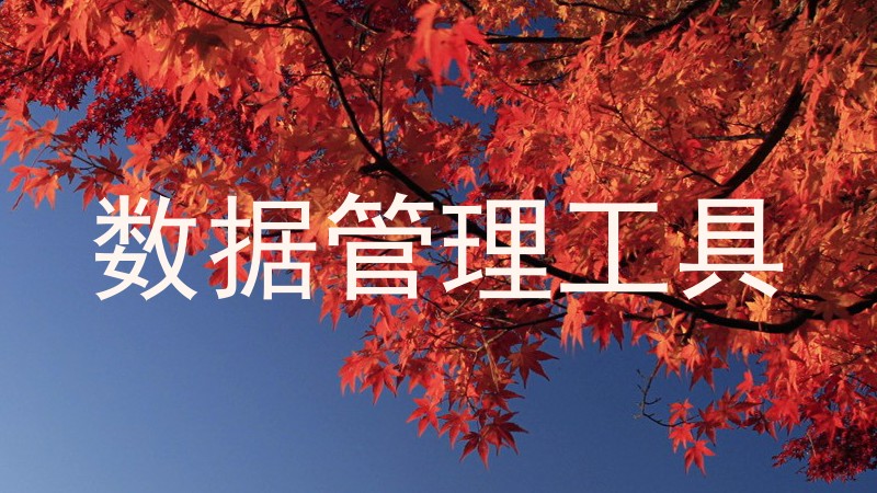 数据管理工具