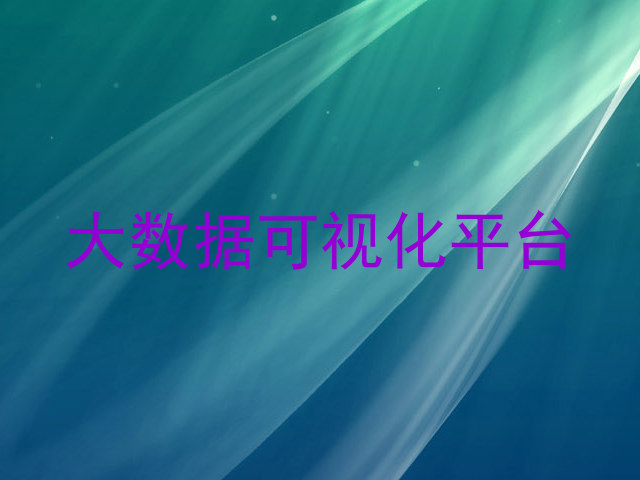 大数据可视化平台
