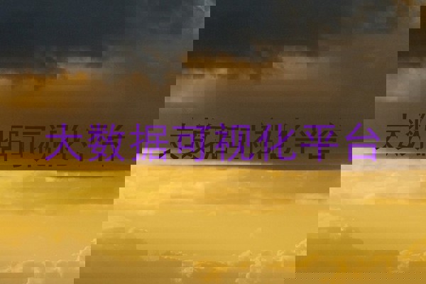 大数据可视化平台