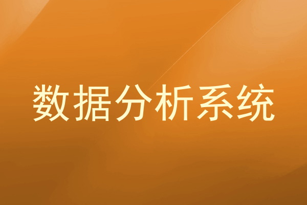 数据分析系统