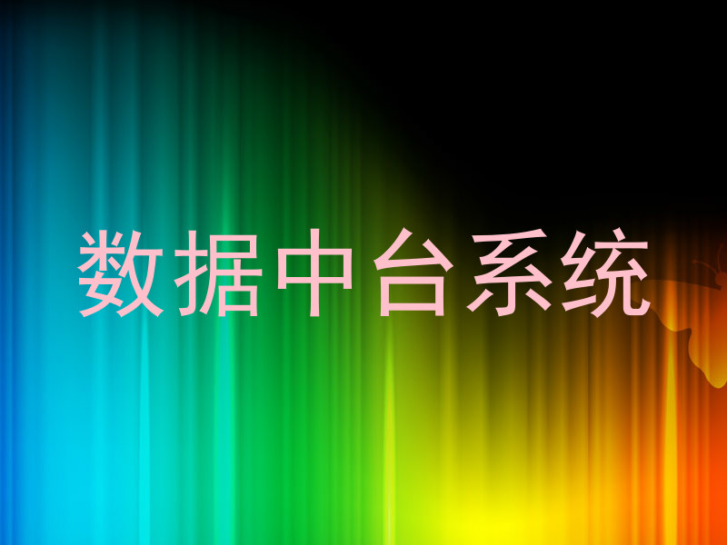 数据中台系统