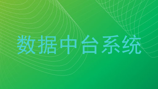 数据中台系统
